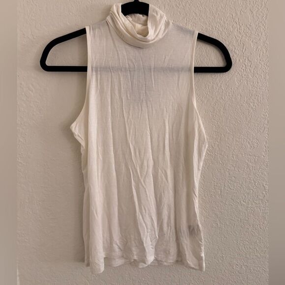 H&M Cream Fitted Sleeveless Tank Top - Picture 1 of 6